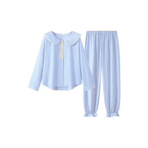 Maultiay Pajama Set Women's Blue