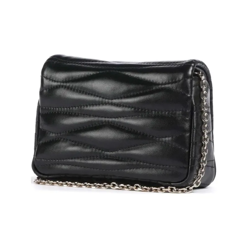 Furla 1927 Collection Fine Grain Leather Shoulder Bag, Crossbody Bag Mini Women's Black-1