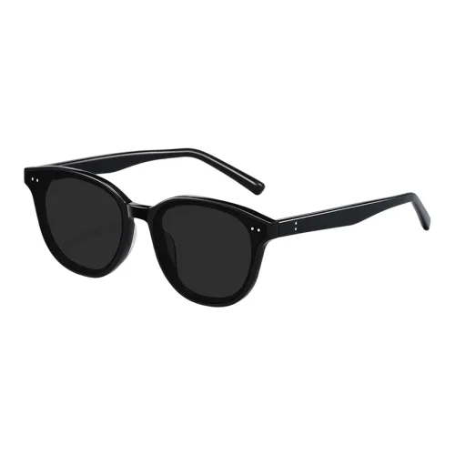 Thunder Pailong Plate Frame Square Sunglasses Women's Black Pink Tea Brown Blue