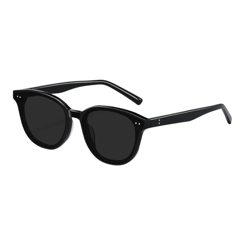 Thunder Pailong Plate Frame Square Sunglasses Women's Black Pink Tea Brown Blue-0