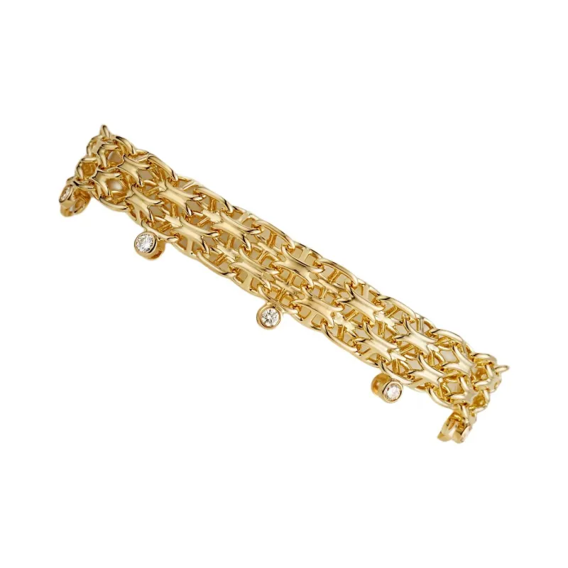 HERMES 18K Gold Bracelets Unisex Gold-1