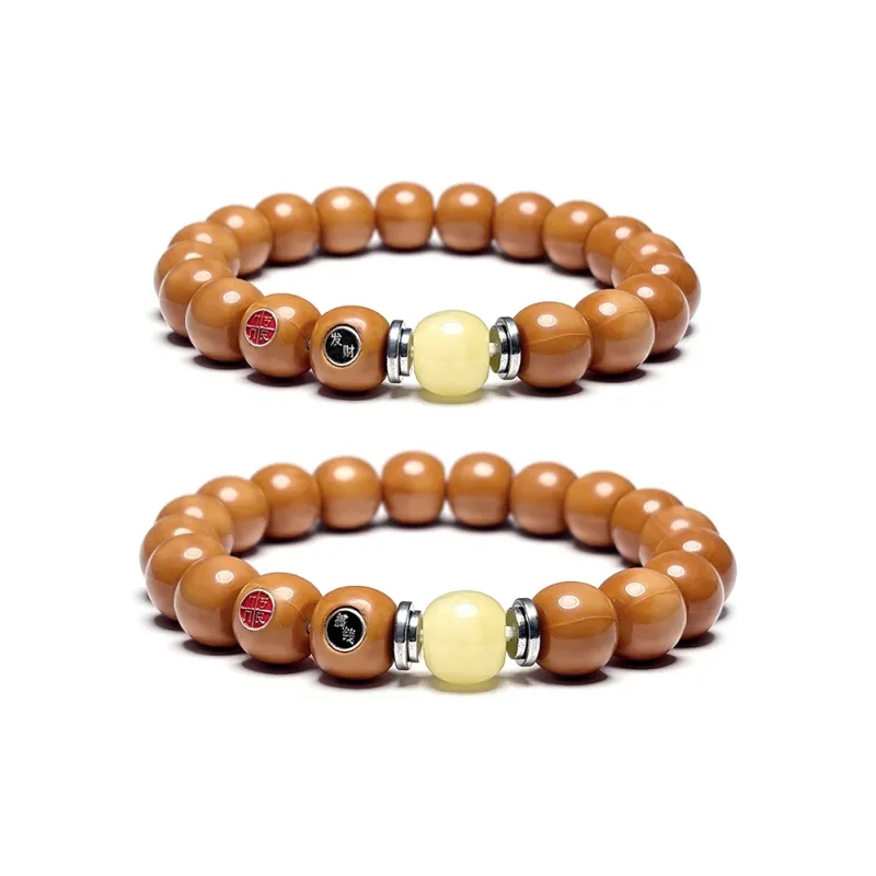 MOUNTAINS AND MANS Monkey Head Walnut Bracelets Unisex-6