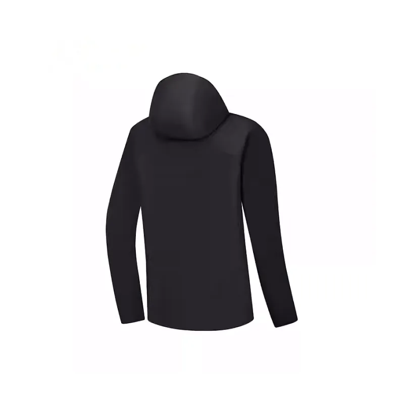 XTEP Variety Training Collection Abrasion Resistant Windbreaker Jacket Men's Jet Black-1