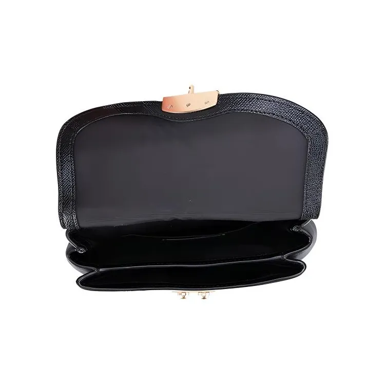 COACH Avary Leather Messenger Bag Handbag Shoulder Bag Crossbody Bag Small Size Women's Black-4