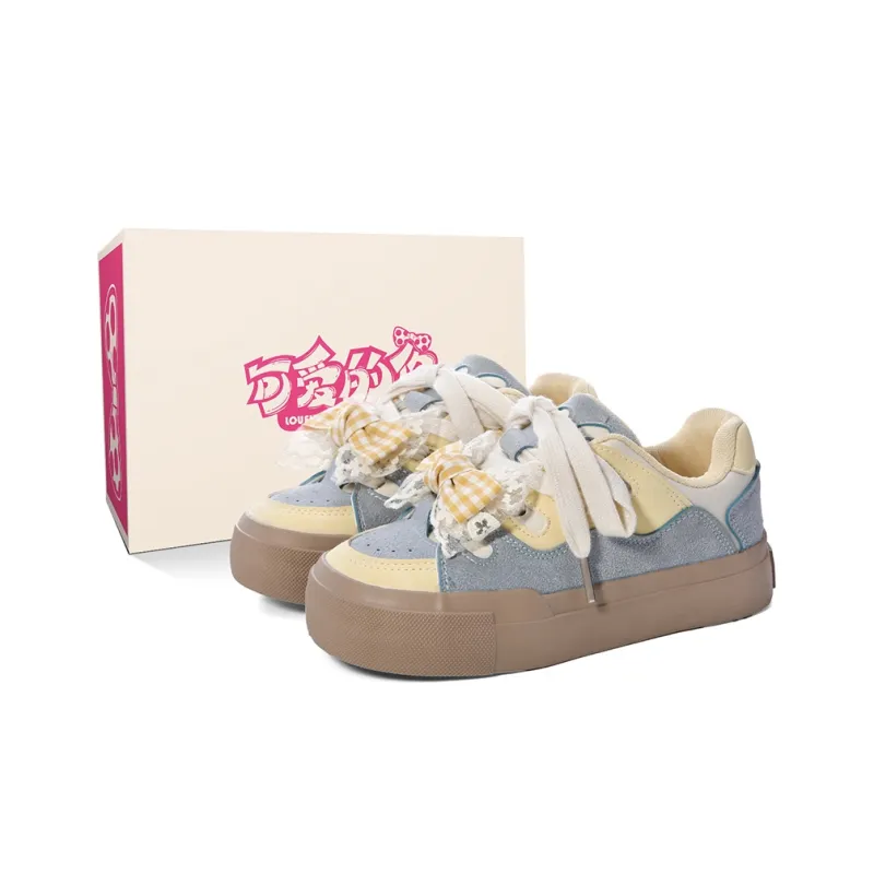 Lovely You Wear resistant And Lightweight Low Top Skateboard Shoes Women's-34