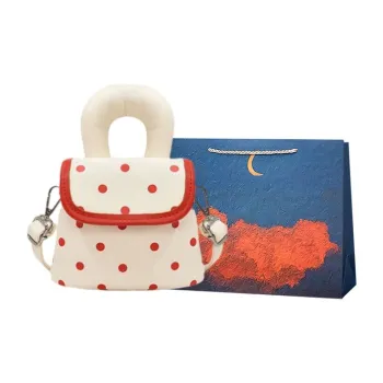 Elsvet PU Crossbody One Shoulder Handbag Women's White/Black/Pink/Red