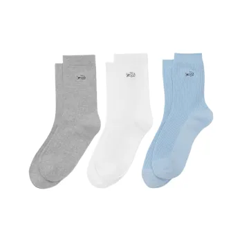 LACOSTE Mid-Calf Socks Women's 3 Pack