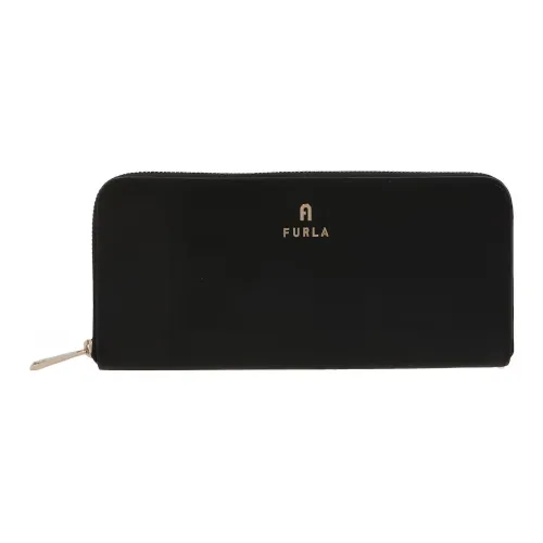 Furla Magnolia Calfskin Wallet Women's Black