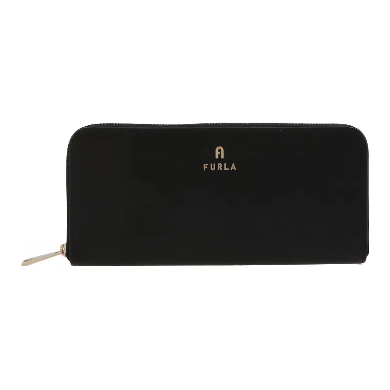 Furla Magnolia Calfskin Wallet Women's Black-0