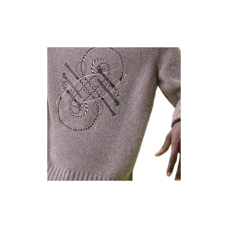 HERMES Cashmere Sweater Men's Basalt-3