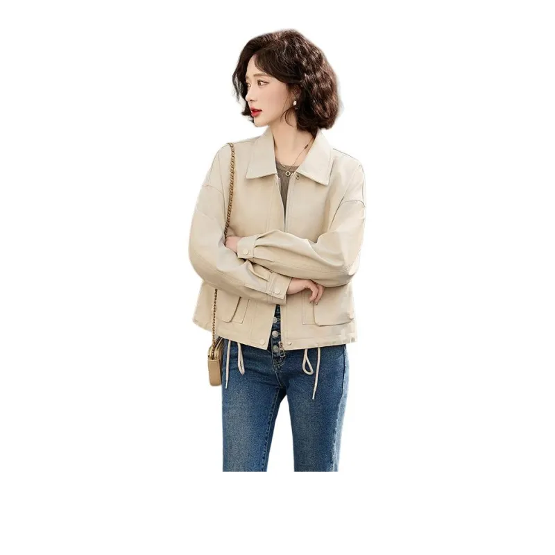 Yi Mengyuan Leather Jacket Women's-1