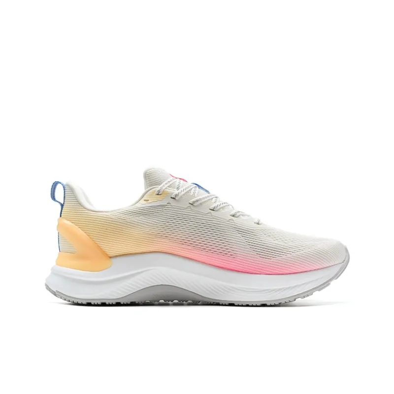 XTEP Stride ET Rebound Wear-Resistant Slip-Resistant Low-Top Training Running Shoes Men's White Pink-1