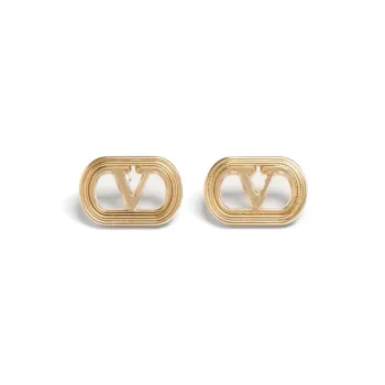 Valentino VLogo Plaque Earrings