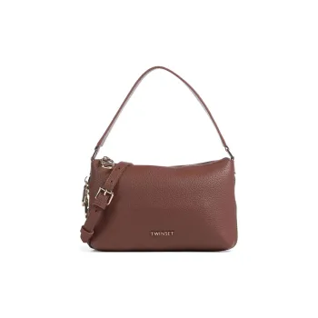 TWINSET MILANO Faux Leather Portable Crossbody Bag Shoulder Bag Women's Brown