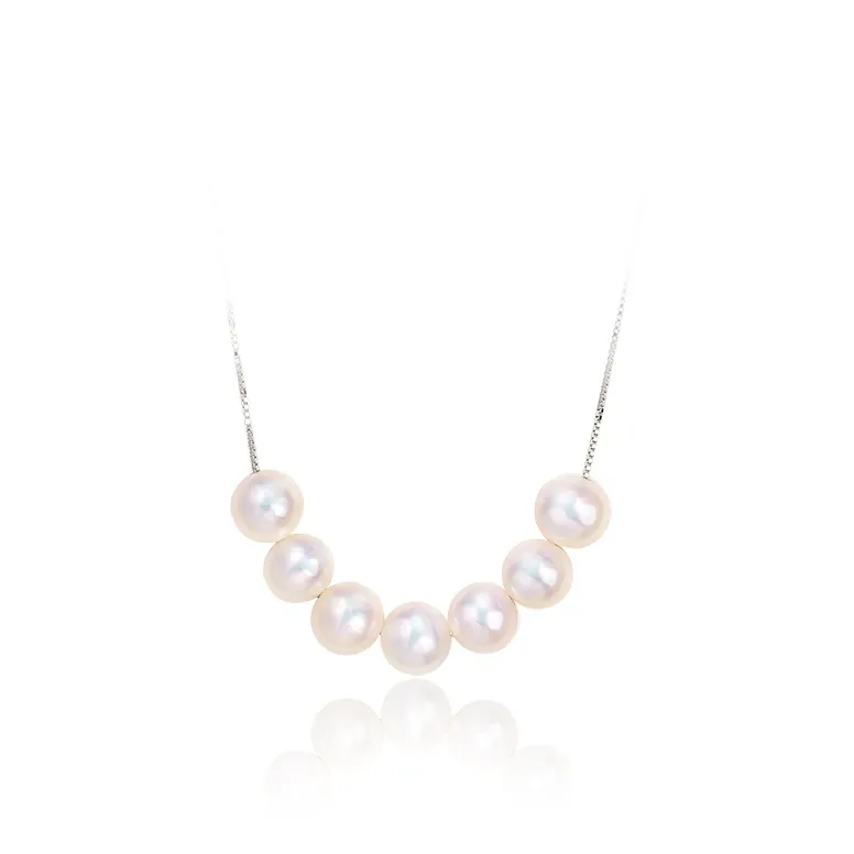 SEATINE Freshwater Pearl Smiling Necklace Women's-0