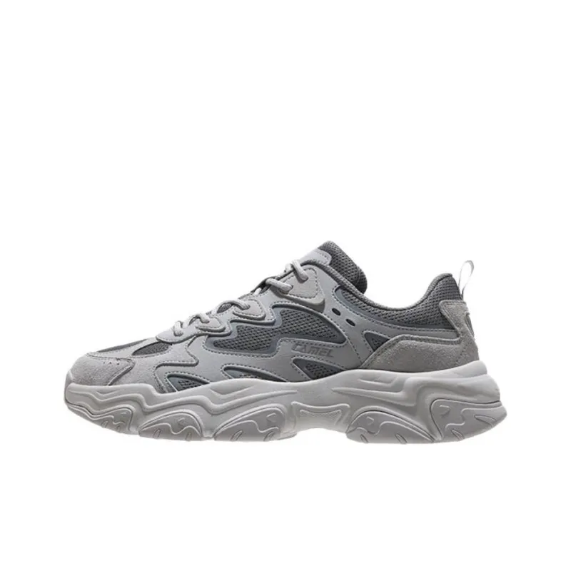 CAMEL Nebula 2.0 Cushioning Wear-Resistant Low-Top Chunky Sneakers Men's Gray-0