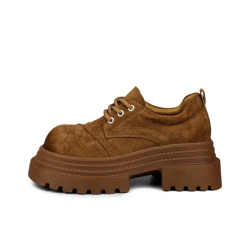 N6N8 Casual Single Shoes Chunky Heel Women's