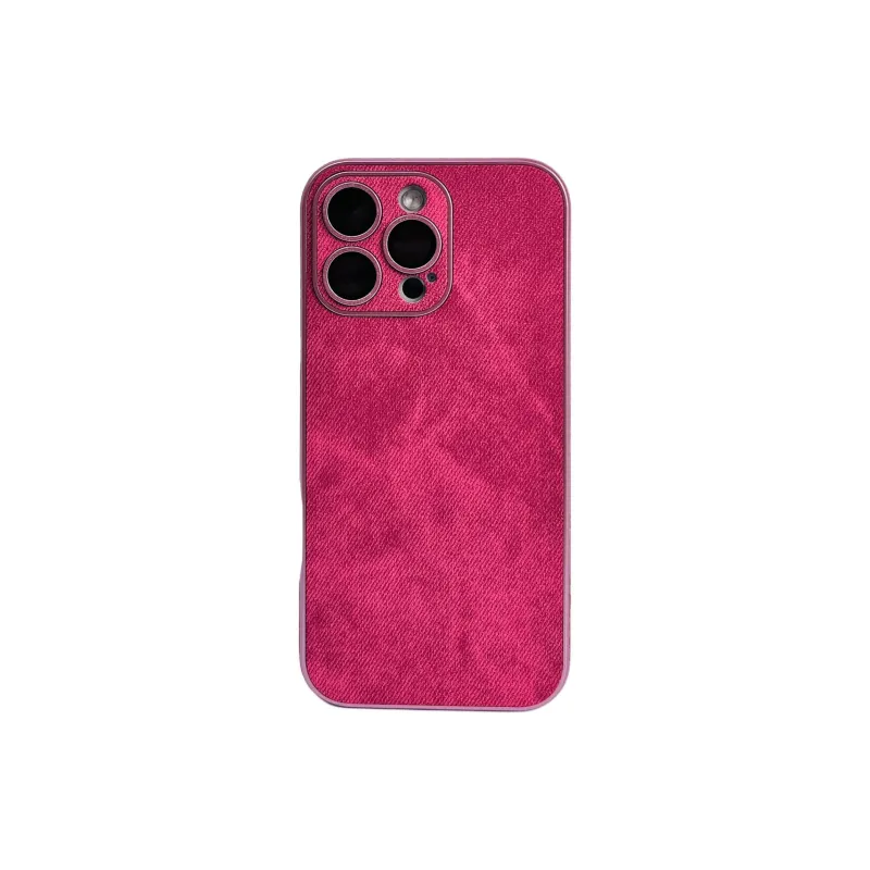 Wei Xin Matte Material Denim Textured Four Colors Phone Cases Compatible With IPhone 16/15 Pro Max/Apple 13/14 Pro/Max-12