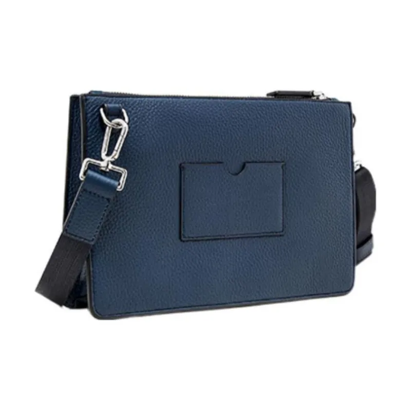 MICHAEL KORS MK Cooper Cow Leather Crossbody Bag Shoulder Bag Men's Navy-1