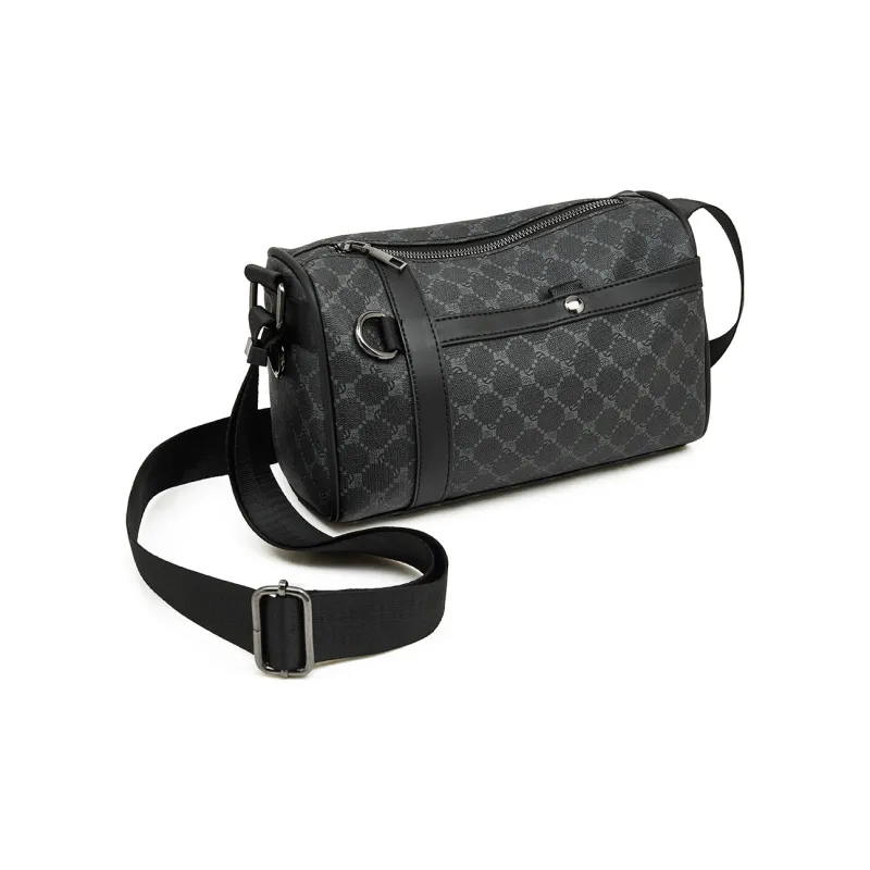 Old Man's Head Synthetic Leather Shoulder Bag, Crossbody Bag Men's Multicolor-8