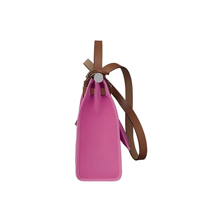 HERMES Herbag Zip Canvas Crossbody Bag Regular Women's Magnolia Pink/Light Tawny-1