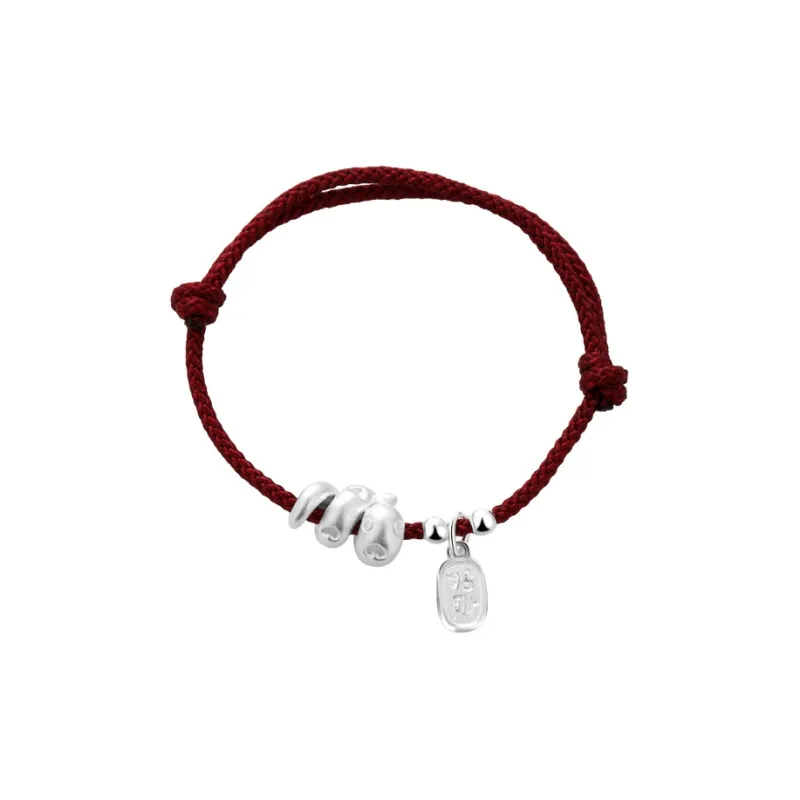 Happy Tide S999 Fine Silver Bracelets Unisex-0