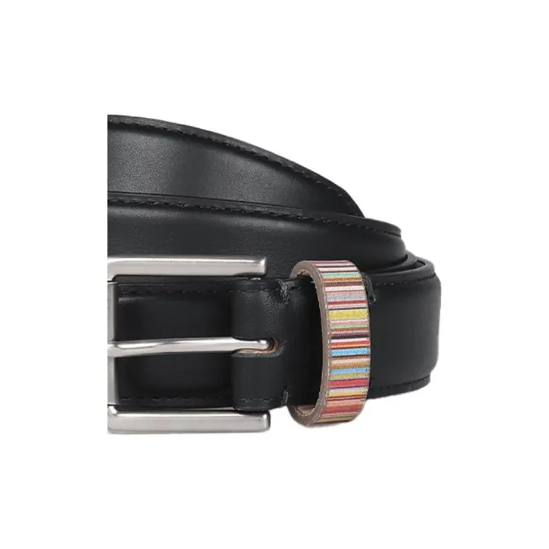 Paul Smith - Leather Belts Unisex Black --1