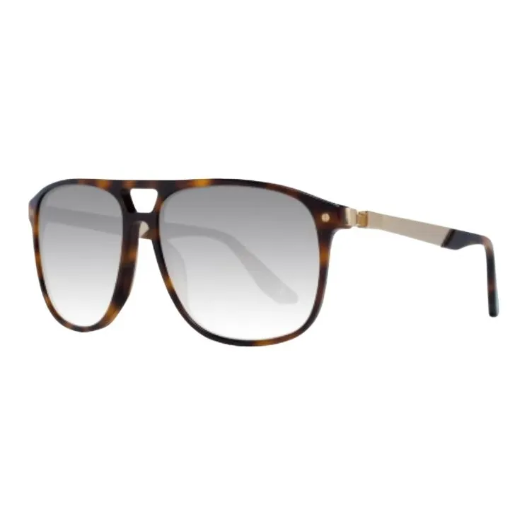 BMW Plastic Aviator Sunglasses Men's Tortoiseshell-0