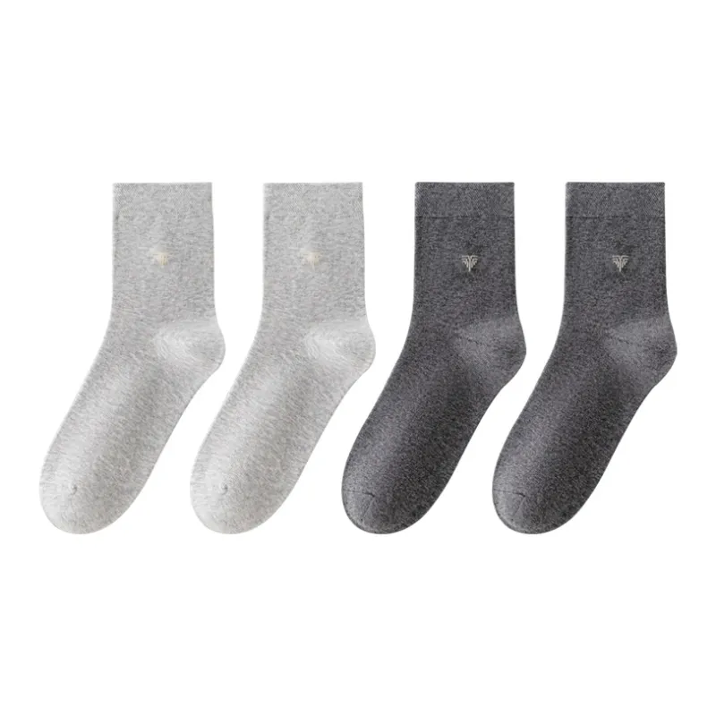 MIIOW Mid Calf Socks Unisex 4 Pack-11