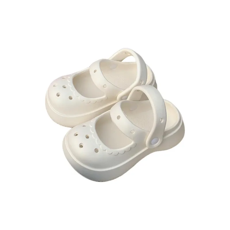 Thin Strips Slippers Women's, Cream White-21