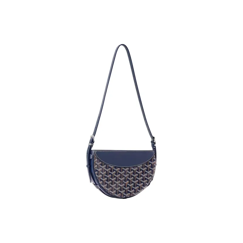 GOYARD Canvas With Calfskin Swift Bag Shoulder Bags Unisex Marine Blue-1