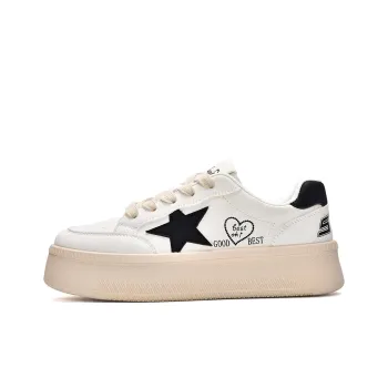 MISTERY Lightweight Breathable Height Increasing Low-Top Skateboard Shoes Women's