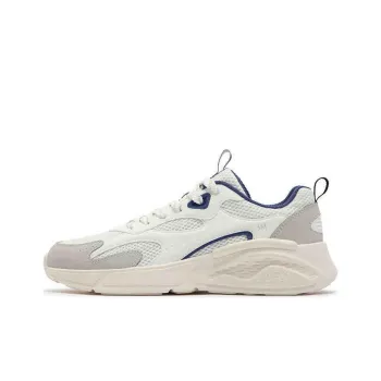 361° Cushioning Wear Resistant Low Top Casual Shoes Men's White Gray