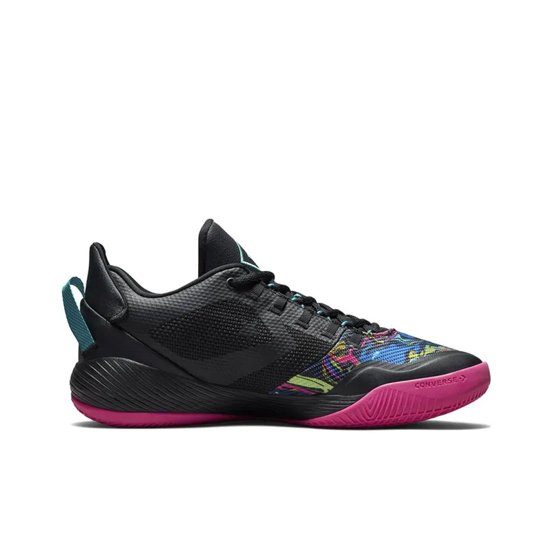 Converse All Star Bb Shift Ox Black Pink Teal-1