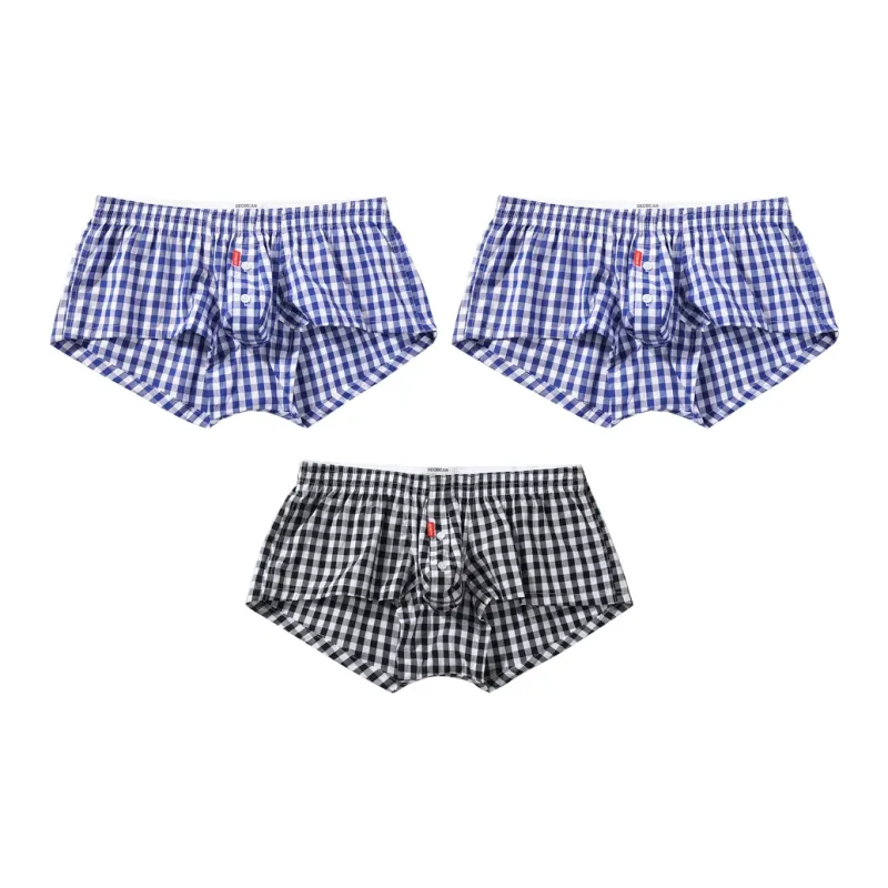 SEOBEAN Boxer Shorts Men's Combo Set Blue-9