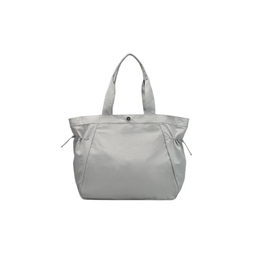 Lululemon Side-Cinch Nylon Tote Bag Shopping Bag Handbag Women's White