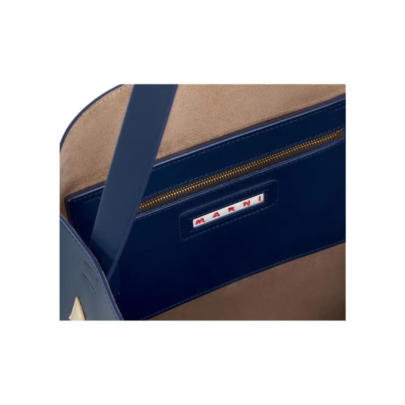 MARNI Museo Logo Patch Tote Bag-4