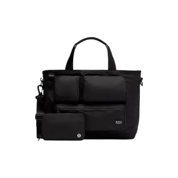 Lululemon Nylon Shoulder Bag, Crossbody Bag, Handbag Unisex Black