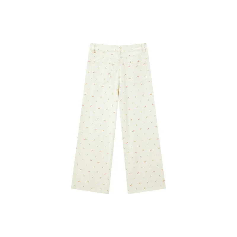 LEDIN Jeans Women's Mist White-1