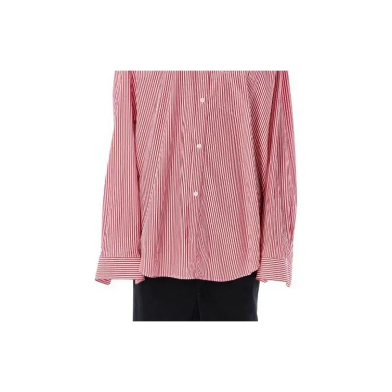 Balenciaga Striped Oversized Shirt-5