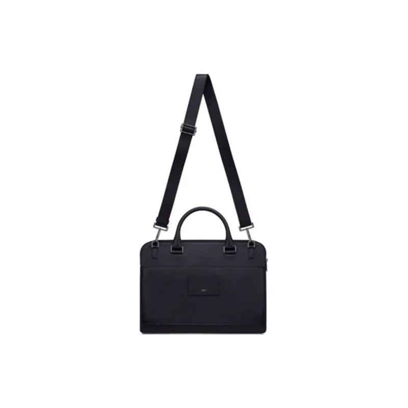 DIOR Cow Leather Briefcases Handbags Men's Navy-3