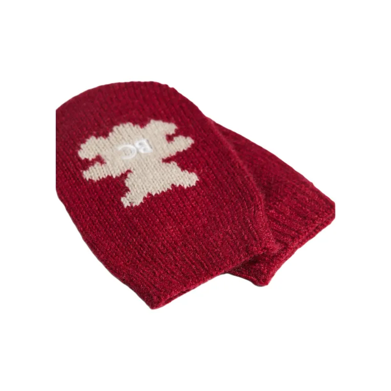 Brunello Cucinelli Knitted Fabric Knit Gloves Kids' Red-1