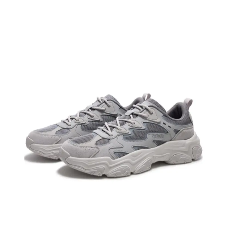 CAMEL Nebula 2.0 Cushioning Wear-Resistant Low-Top Chunky Sneakers Men's Gray-1