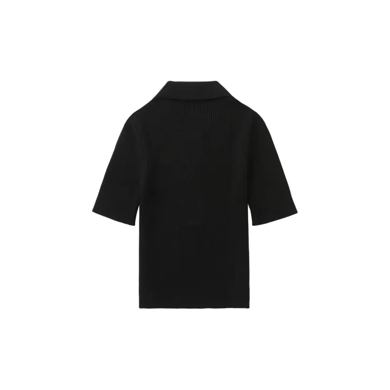 A.P.C Ribbed Polo Shirt-1