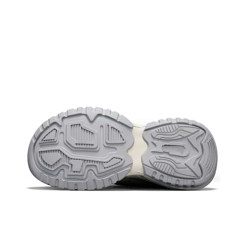 NFL Baltimore Ravens Height Increasing Wear-Resistant Breathable Slip-Resistant Low-Top Chunky Sneakers Unisex Beige-5