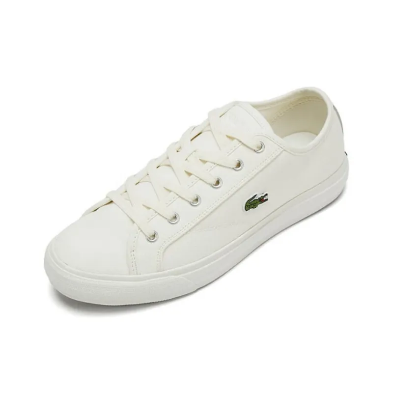 LACOSTE Low Top Canvas Shoes Men's Ecru-1