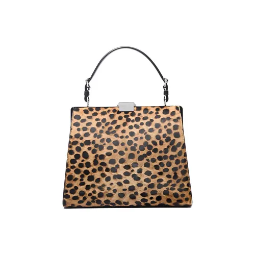 MICHAEL KORS Simone Cheetah Print Calf Hair Satchel