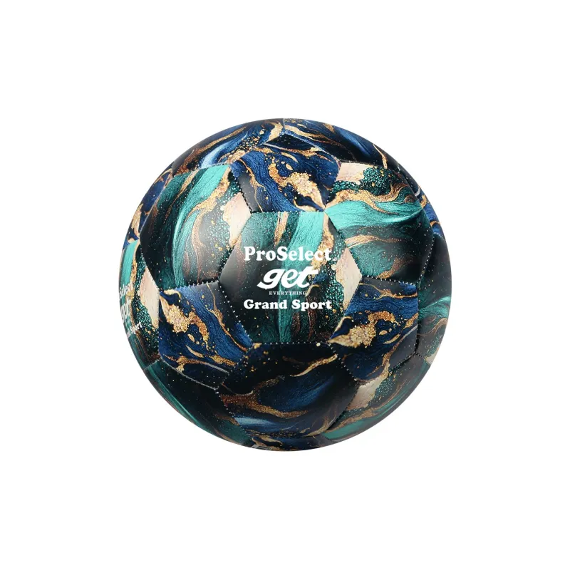 ProSelect Size 5 Soccer PU Machine Stitched Soccer Ball Unisex Gilded Blue-1