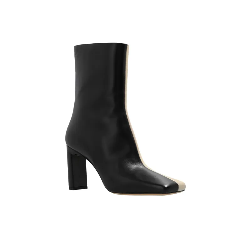 Wandler Isa Ankle Boots 9cm Women's Black White-2