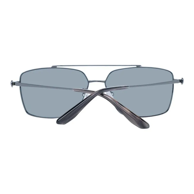 BMW Metal Rectangular Sunglasses Men's Gray-2
